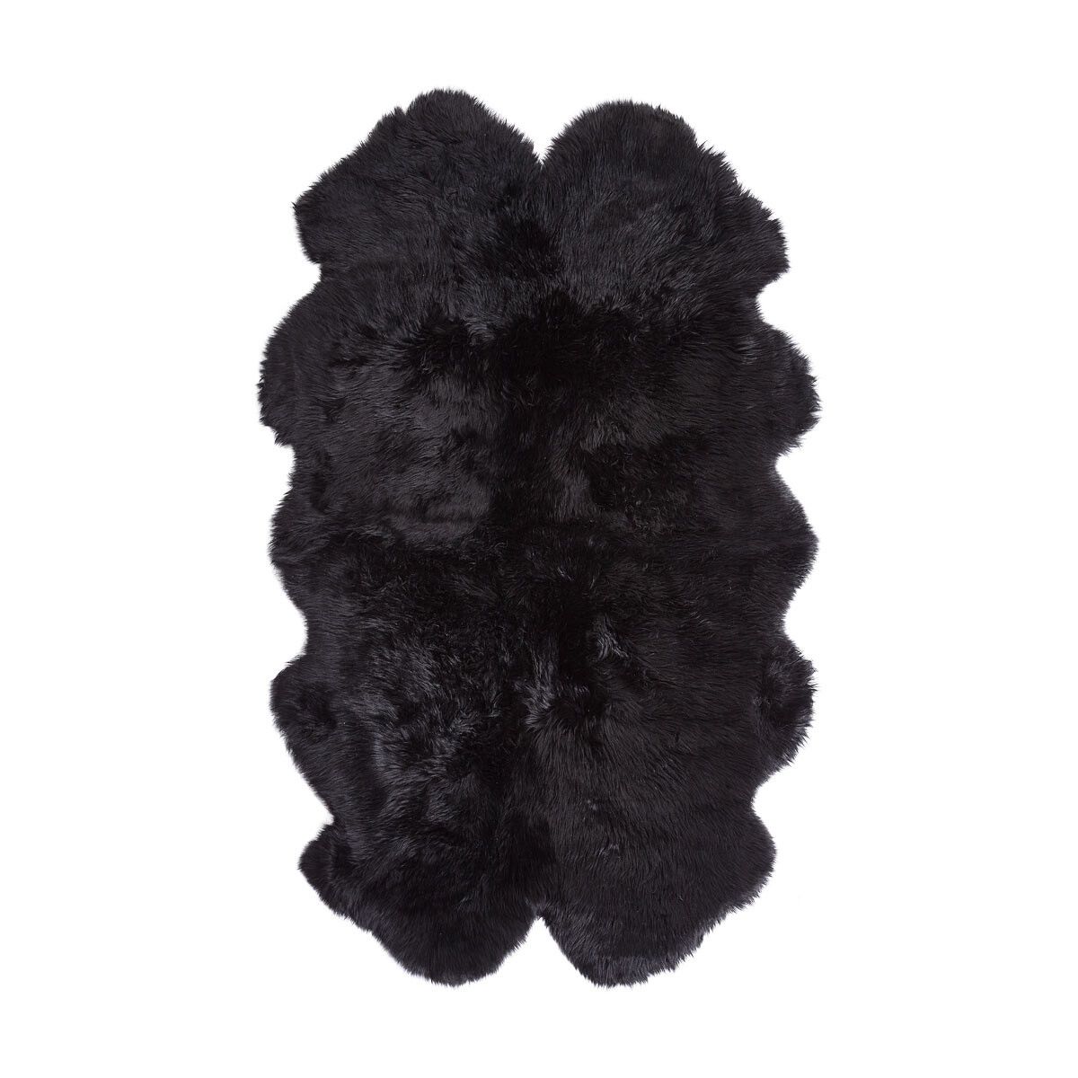Saueskinnteppe | Langhåret | New Zealand | 170x110 cm Svart