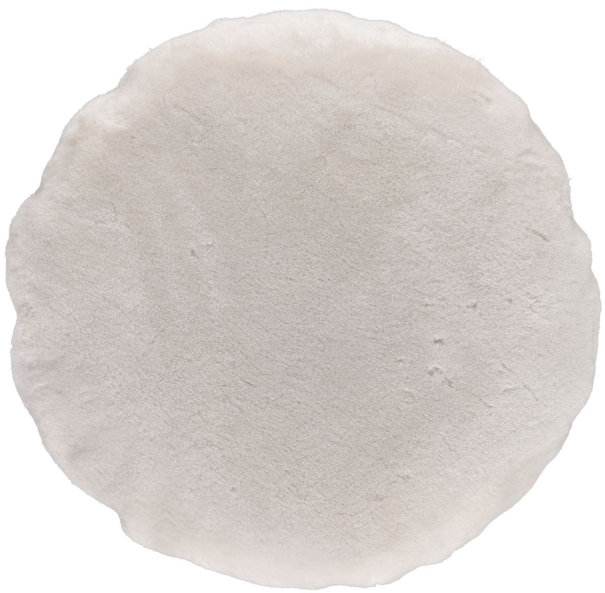 Saueskinnpute | Fløyel | Mokkasin | Dobbeltsidig | Ø45 cm & Ø62 cm Pearl