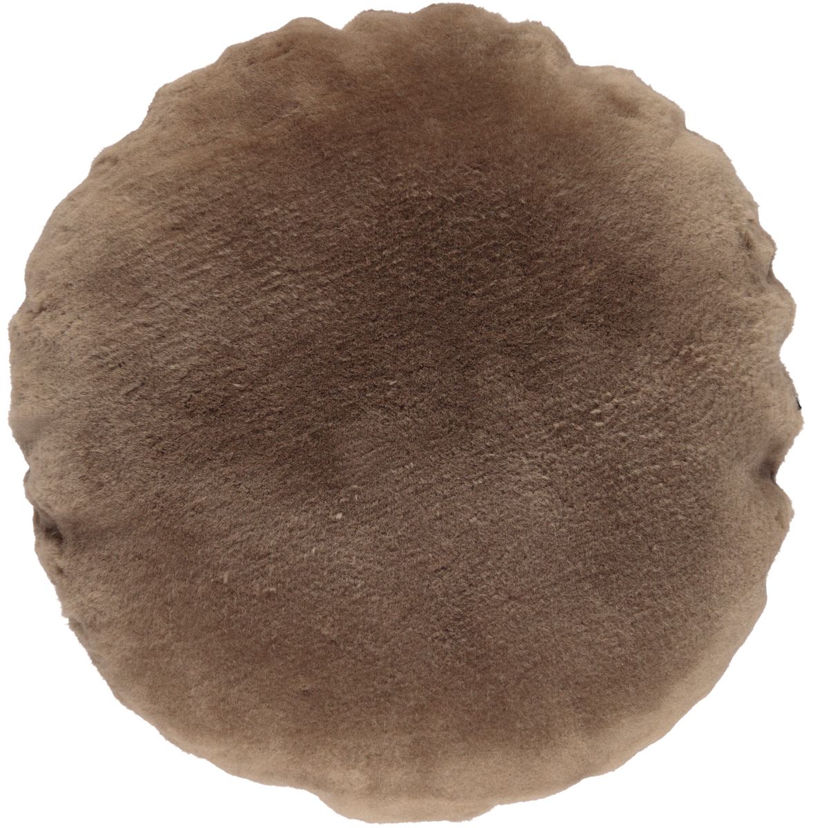 Saueskinnpute | Fløyel | Mokkasin | Dobbeltsidig | Ø45 cm & Ø62 cm Lys Mocca