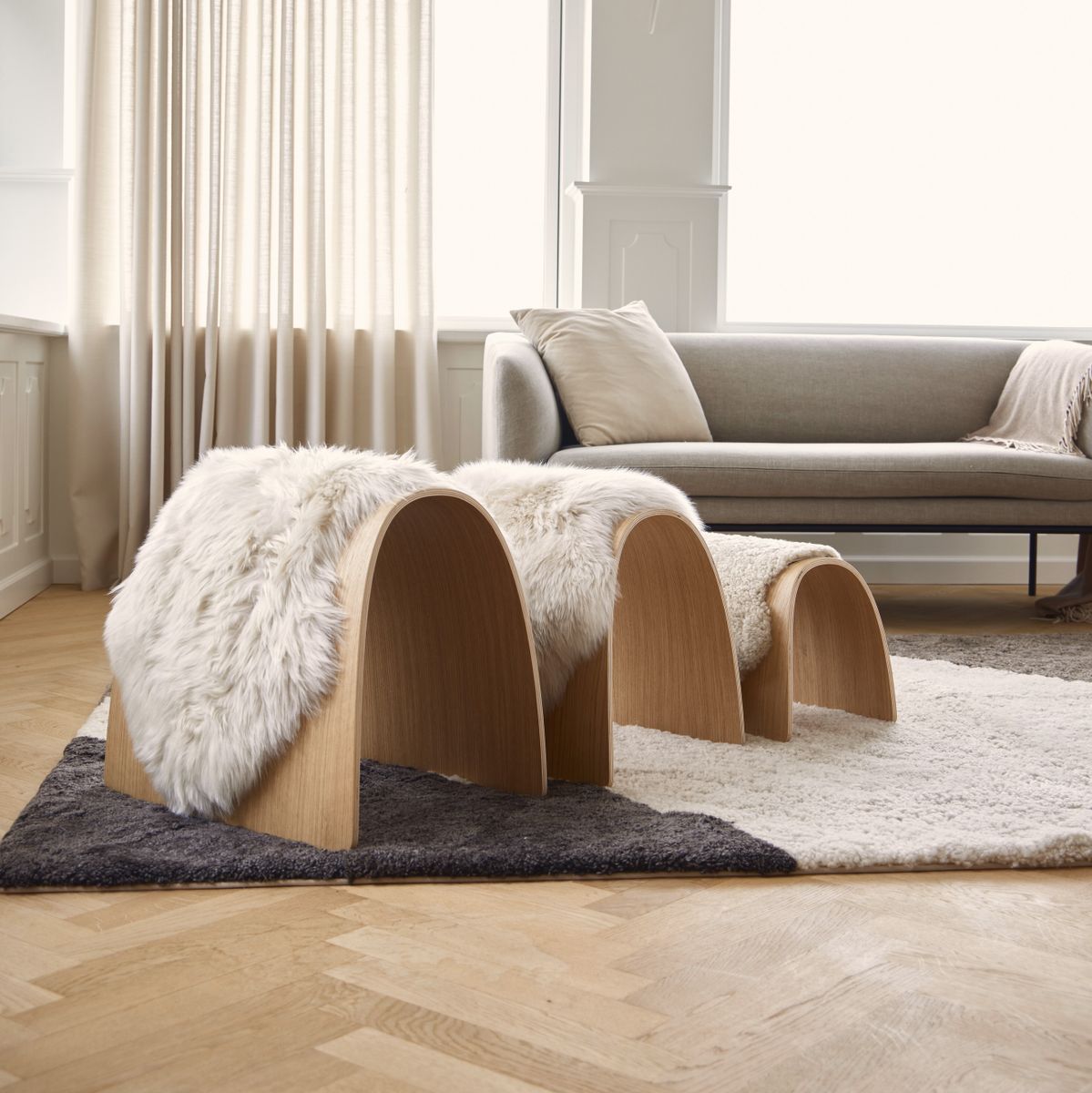 Sheep Stool Svart eik