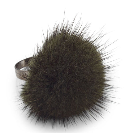 Ring Pom Pom Khaki