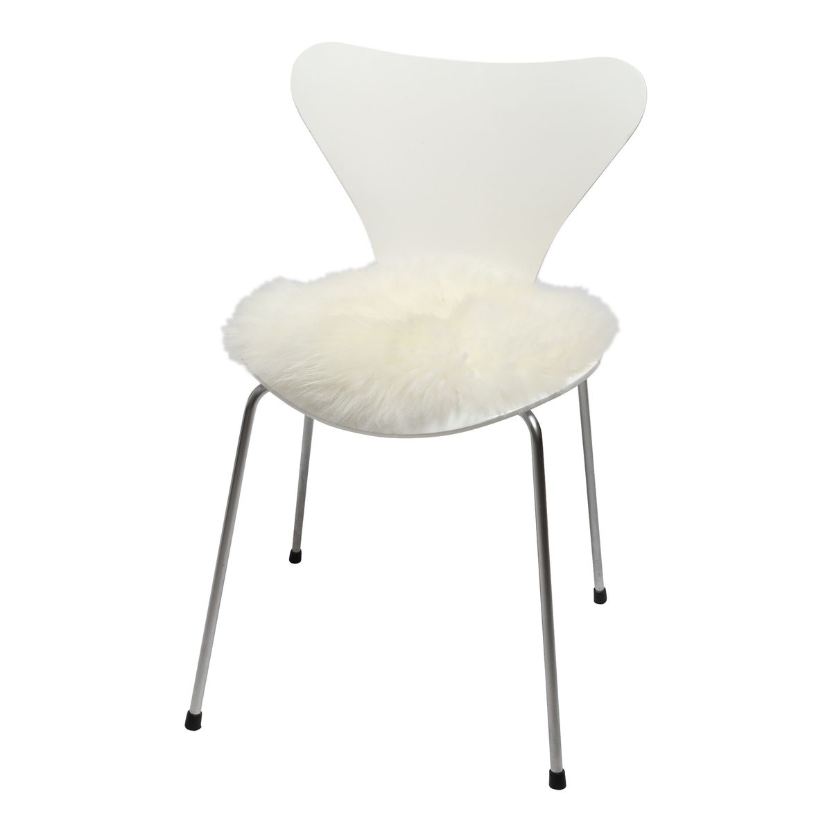 Setepute 2-pakning | Langhåret | New Zealand | D35 cm Hvit