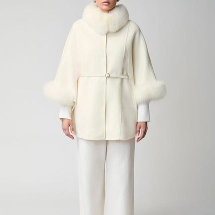 Lorraine Poncho Beige