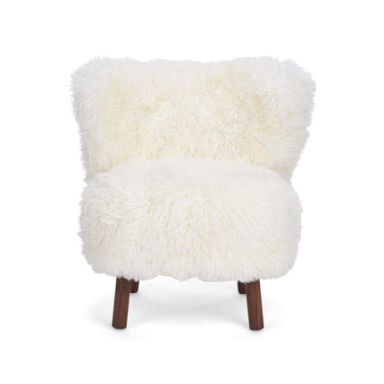 Emily Lounge Chair | Long Wool Snøhvit