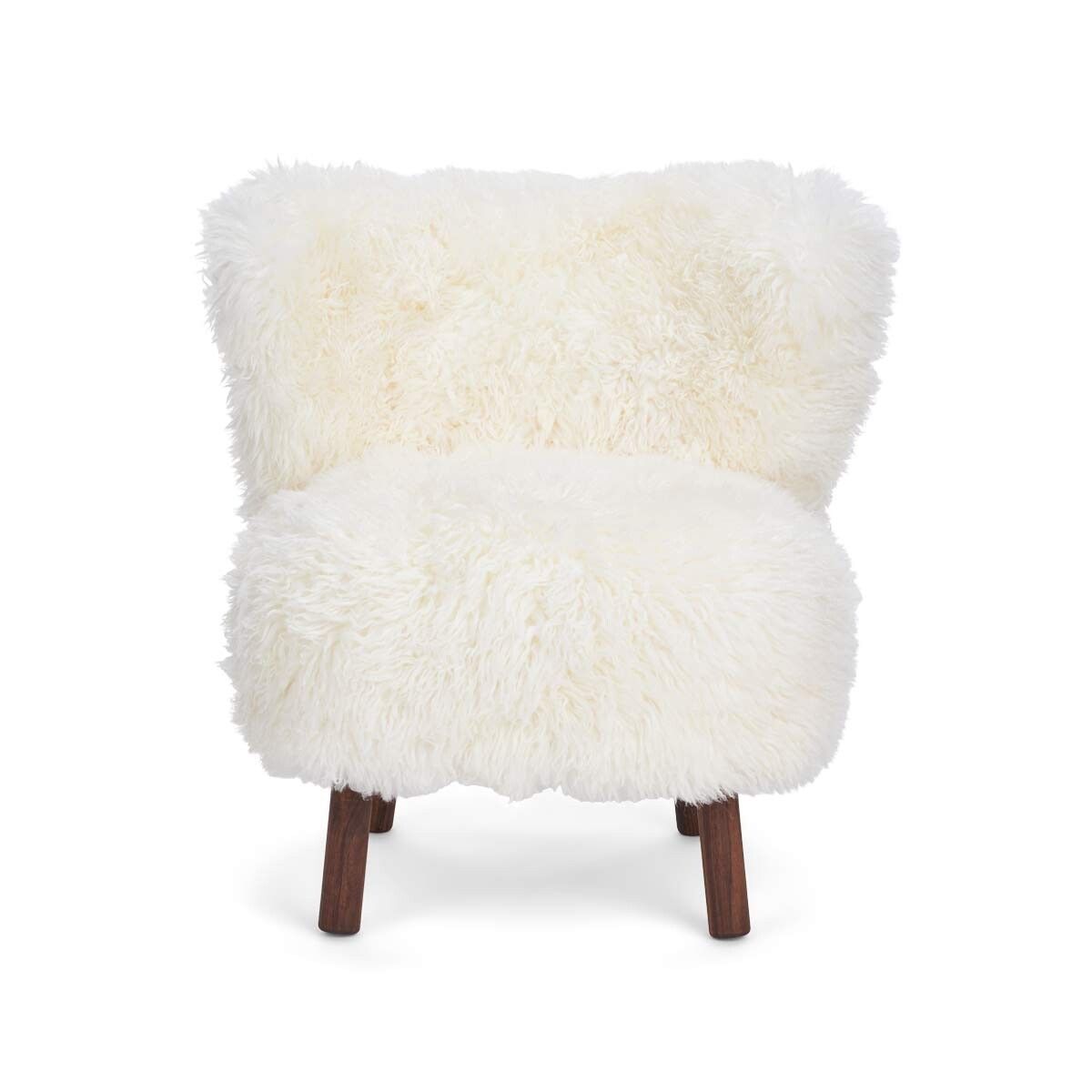 Emily Lounge Chair | Langhåret Hvit