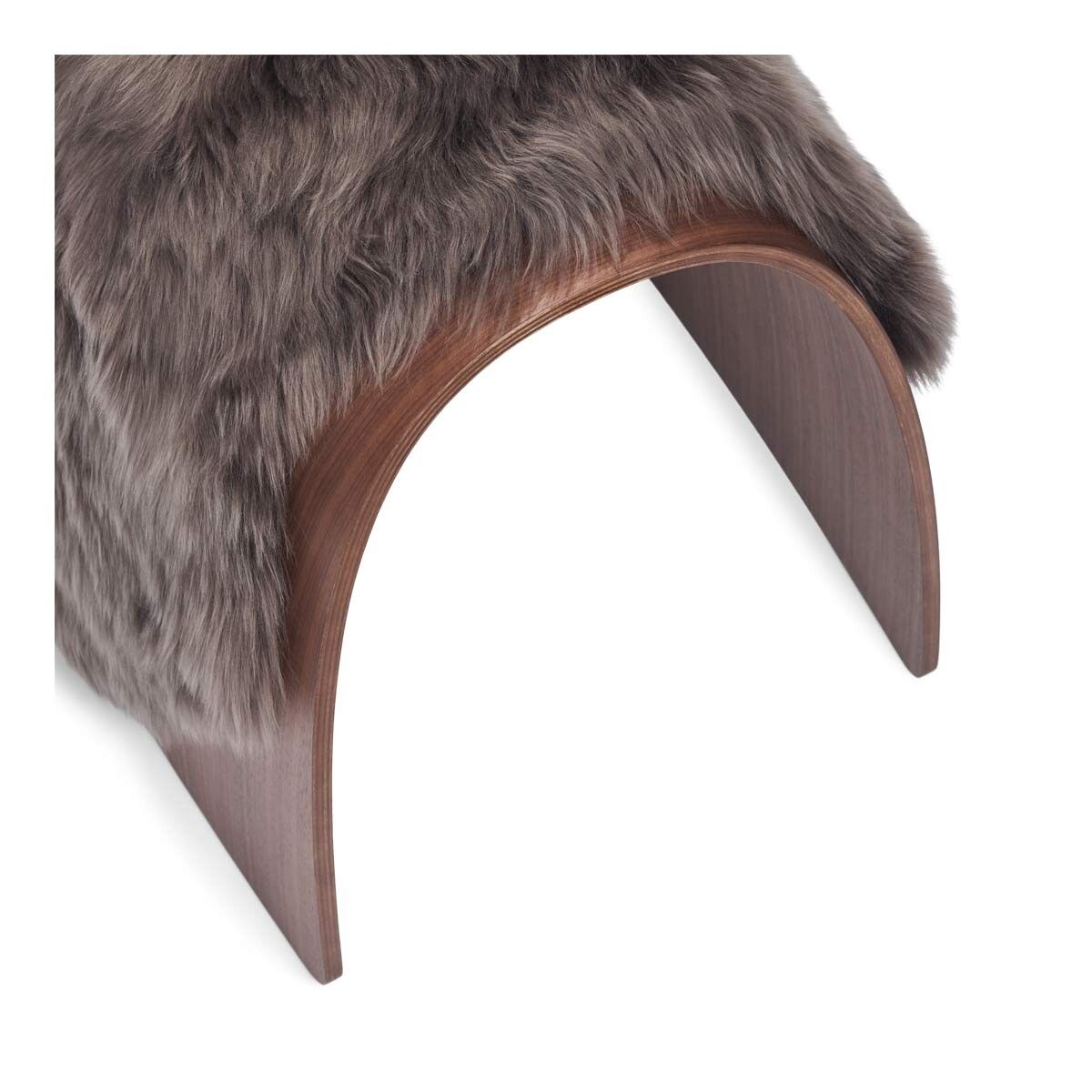 Sheep Stool cover | Langhåret | New Zealand Valnøtt