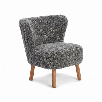 Emily Lounge Chair | Korthåret Grå