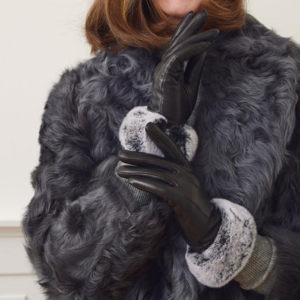 Kassandra hansker Svart / Hvit