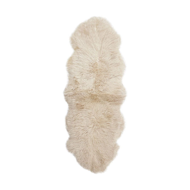 New Zealand saueskinn | lang ull | teppe 180 cm Lin