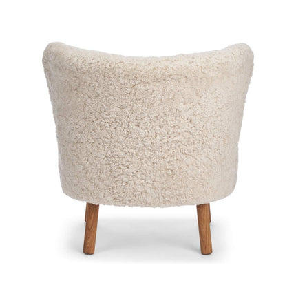 Emil Lounge Chair | Kort ull Perle