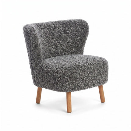Emil Lounge Chair | Korthåret Grå