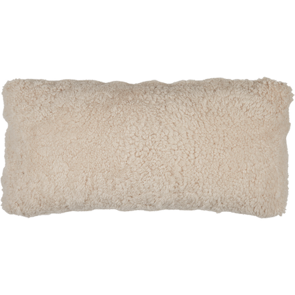 Saueskinnspute i kort ull | Dobbeltsidig | SW | 30x60 cm Perle