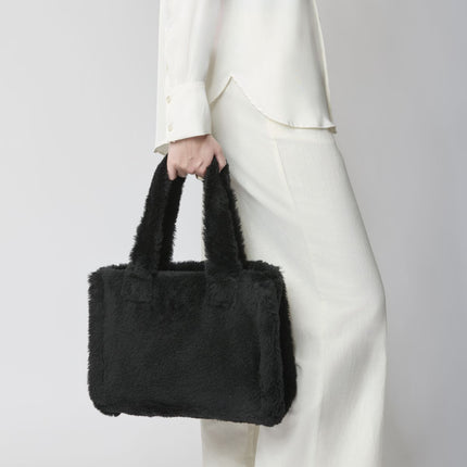 Mini Glory shopper Brunt Lær