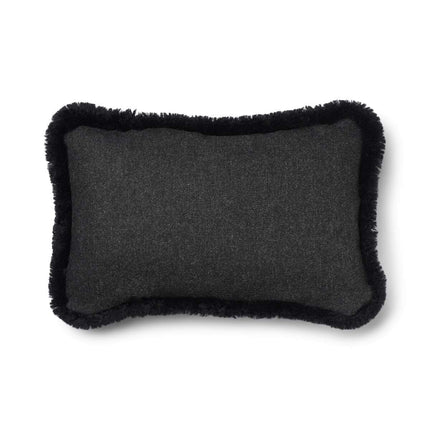 Classic Collection | Ullpute | Korthåret | Dobbeltsidig | 52x52 cm | 34x52 cm Koksgrå / Svart