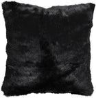 Pute | Kanin, ull | 40x40 cm Svart