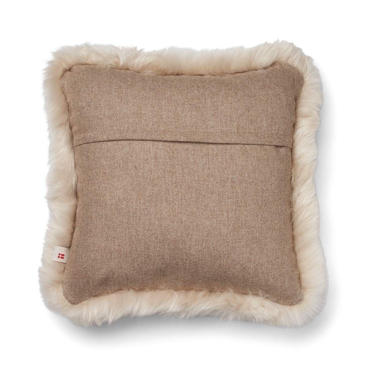 Classic Collection | Ullpute | Langhåret | Dobbeltsidig | 52x52 cm | 34x52 cm Beige / Beige