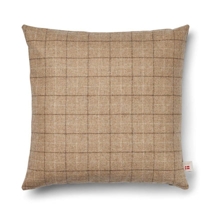 Dobbeltsidig pute 52x52 cm Havremel-beige