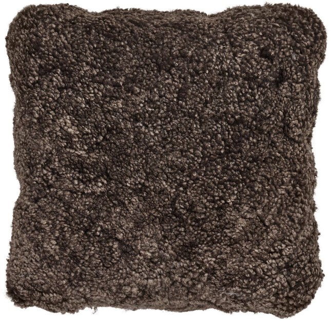 Saueskinnpute | Korthåret | New Zealand | Dobbeltsidig | 40x40 cm  Cappuccino