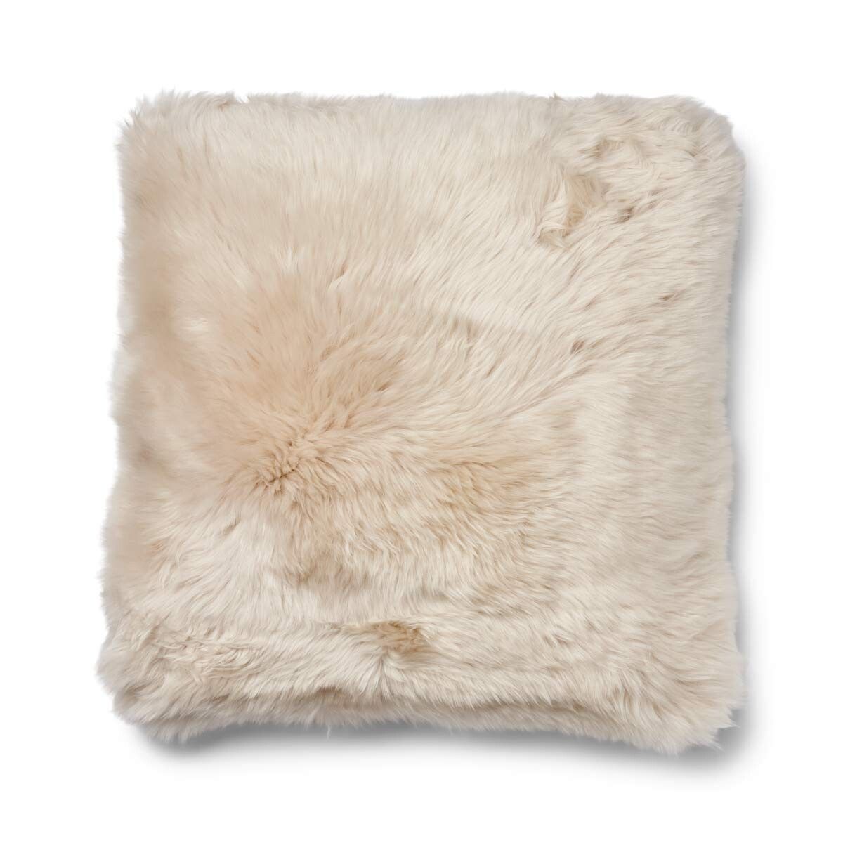 Checked Collection | Ullpute | Langhåret | 52x52 cm | 34x52 cm Sand-Beige / Beige