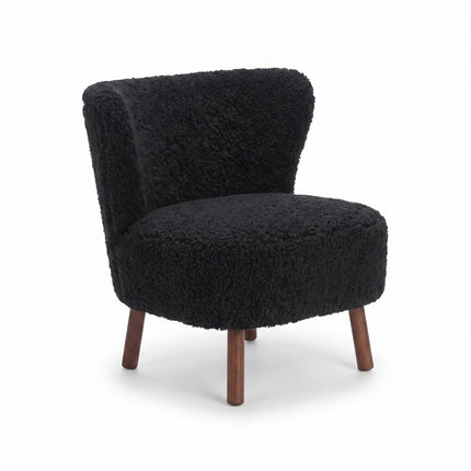 Emil Lounge Chair | Korthåret Svart