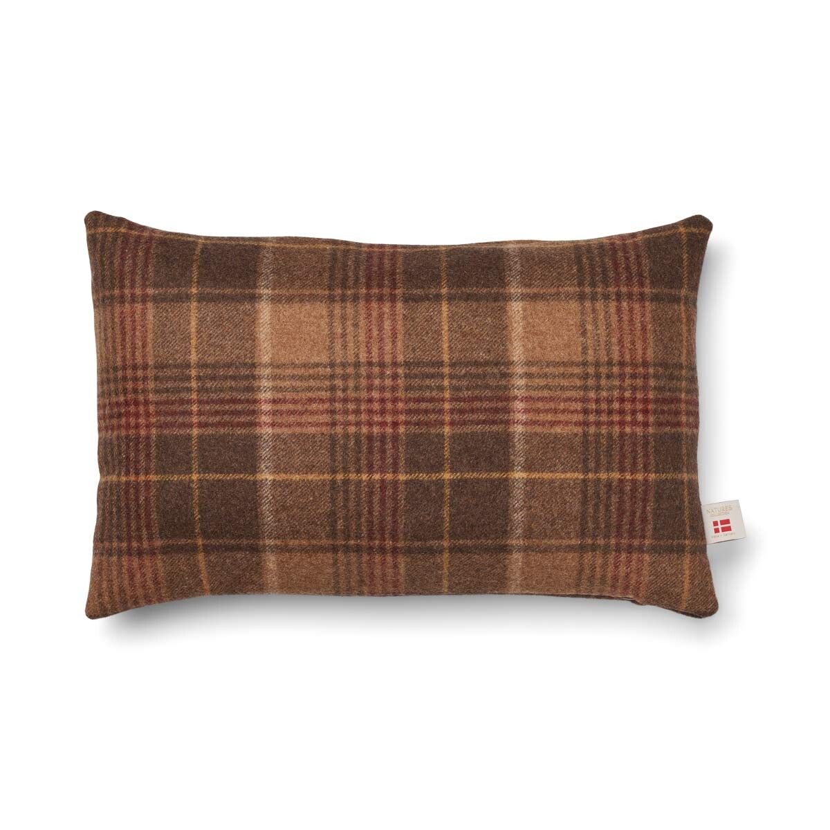 Checked Collection | Ullpute | Dobbeltsidig | 52x52 cm | 34x52 cm Kakao – Mørkebrun