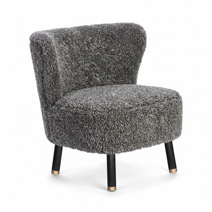 Emil Lounge Chair | Korthåret Grå