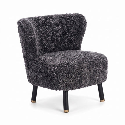 Emil Lounge Chair | Korthåret Koksgrå