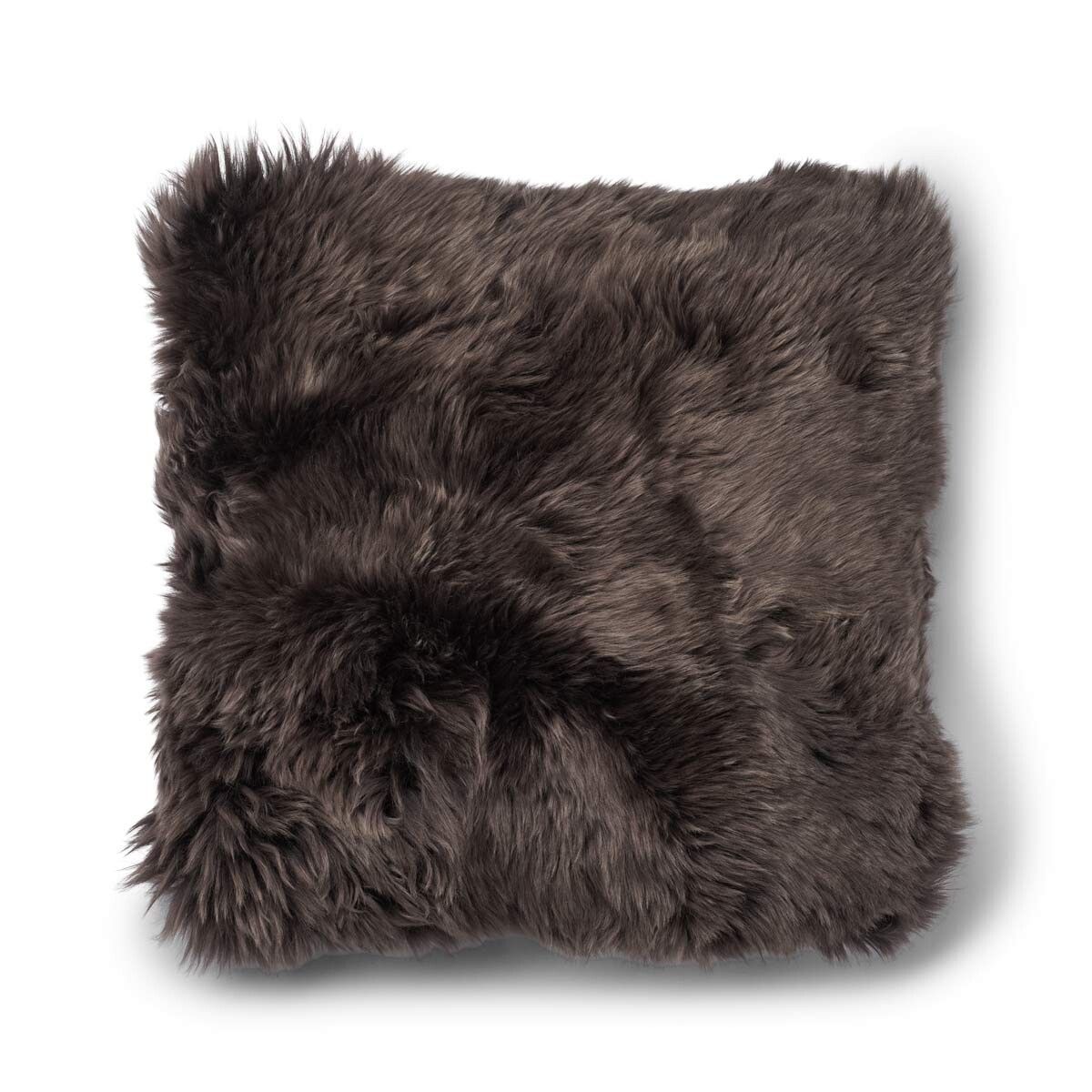 Checked Collection | Ullpute | Langhåret | 52x52 cm | 34x52 cm Rutet Mørkegrønn / Valnøtt