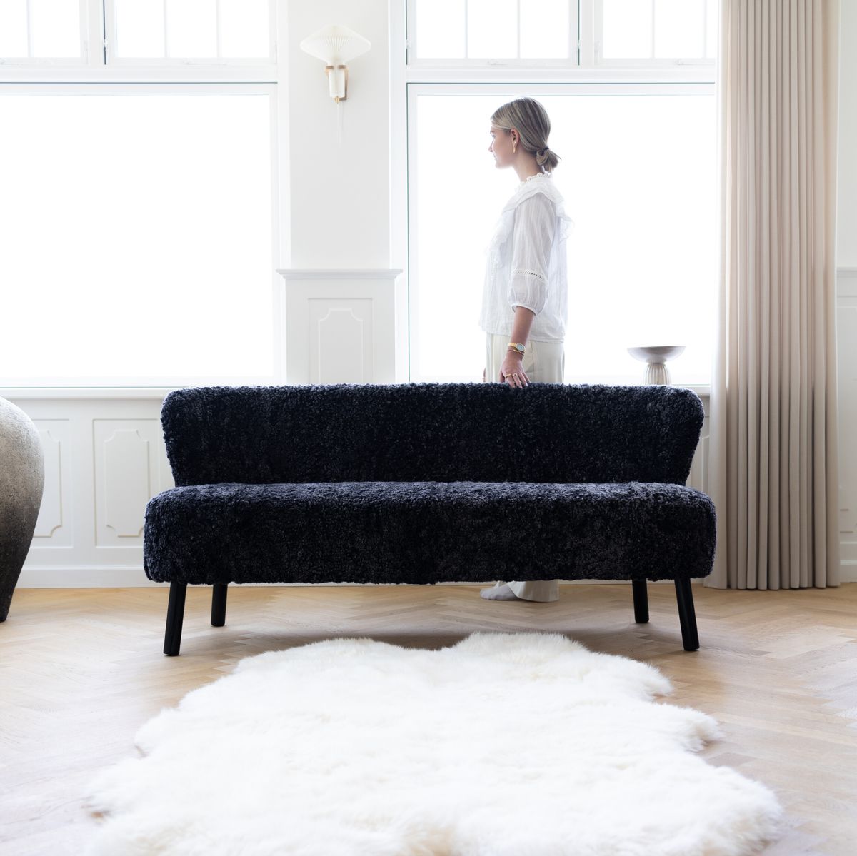 Emanuel 2-seters sofa Koksgrå
