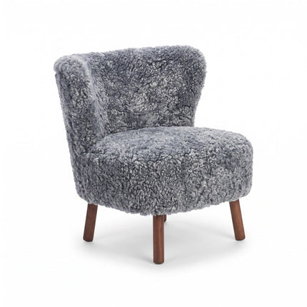 Emil Lounge Chair | Korthåret Lys Grå