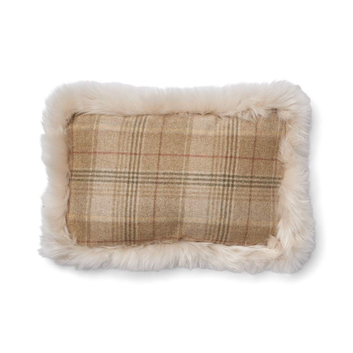 Checked Collection | Ullpute | Langhåret | Dobbeltsidig | 52x52 cm | 34x52 cm